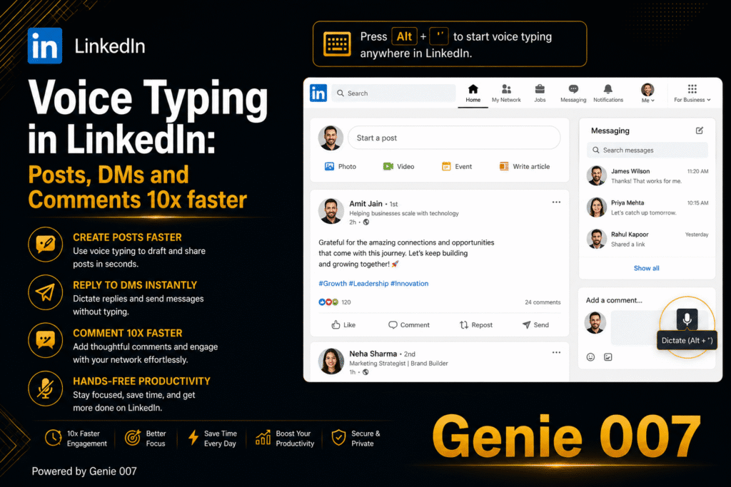 Voice Typing in LinkedIn: Posts, DMs and Comments 10x faster.png