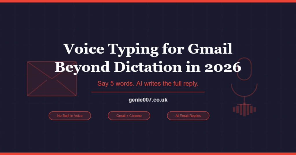 Voice typing for Gmail — AI writes full email replies from short voice commands