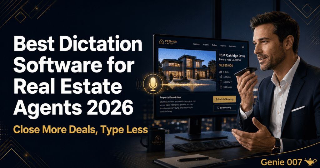 best dictation software for real estate agents 2026 genie007