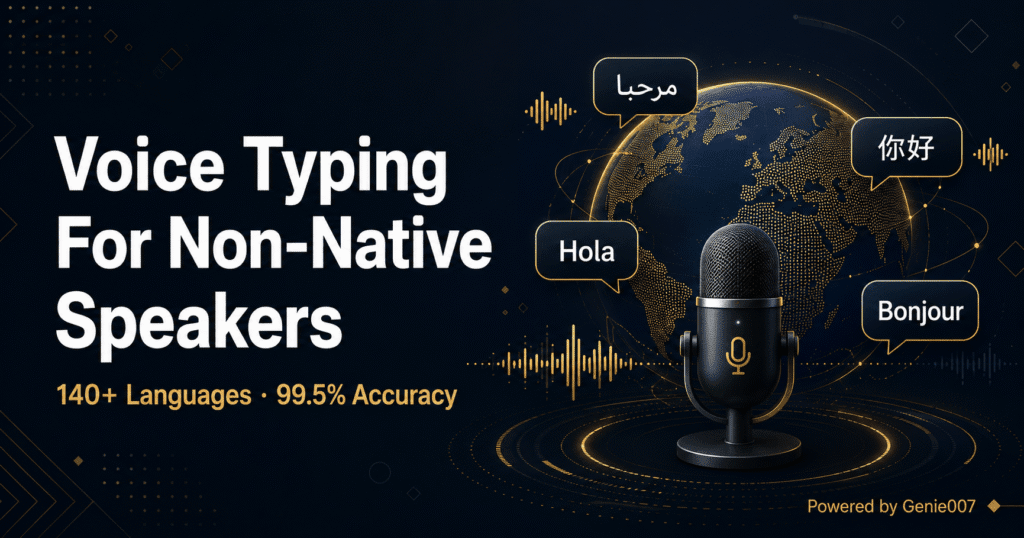 voice typing for non-native English speakers multilingual AI dictation 2026
