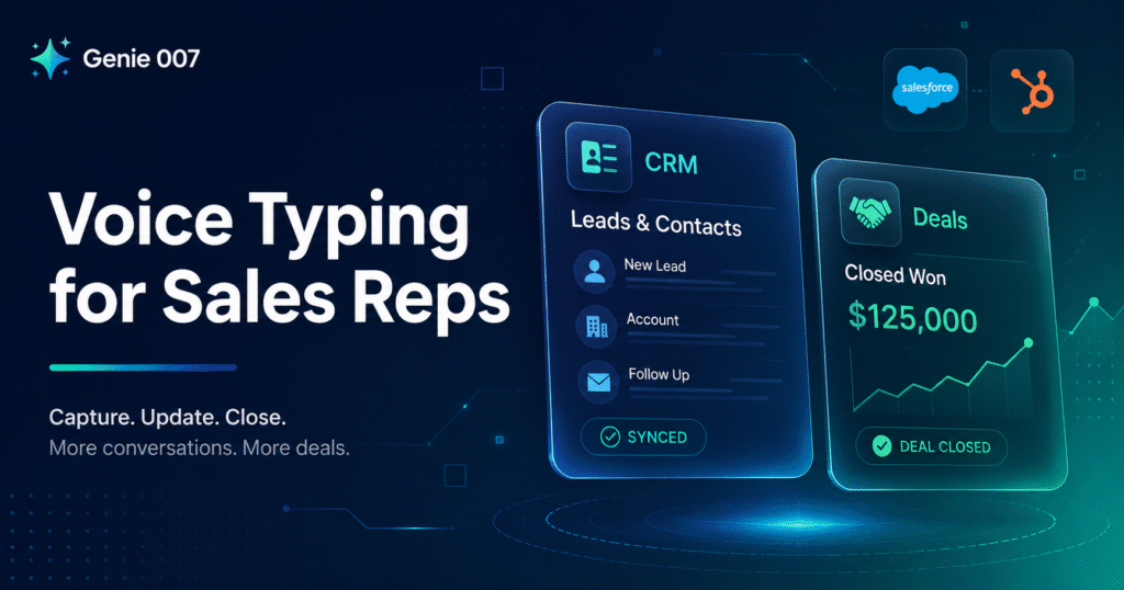 voice typing for sales reps AI productivity 2026