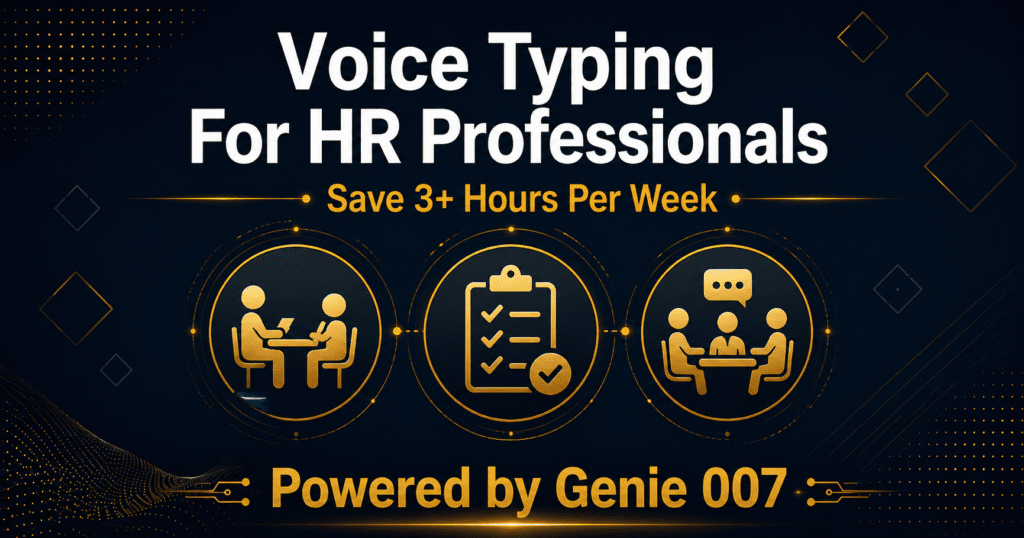 voice typing for HR professionals AI productivity 2026