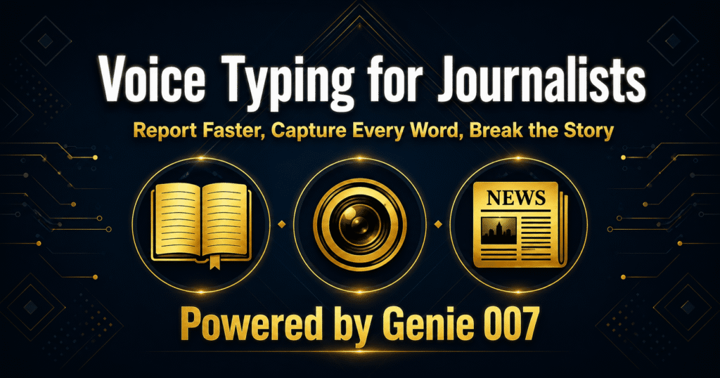 voice typing for journalists AI productivity 2026