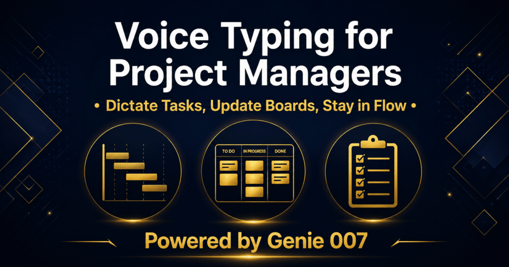 voice typing for project managers AI productivity 2026
