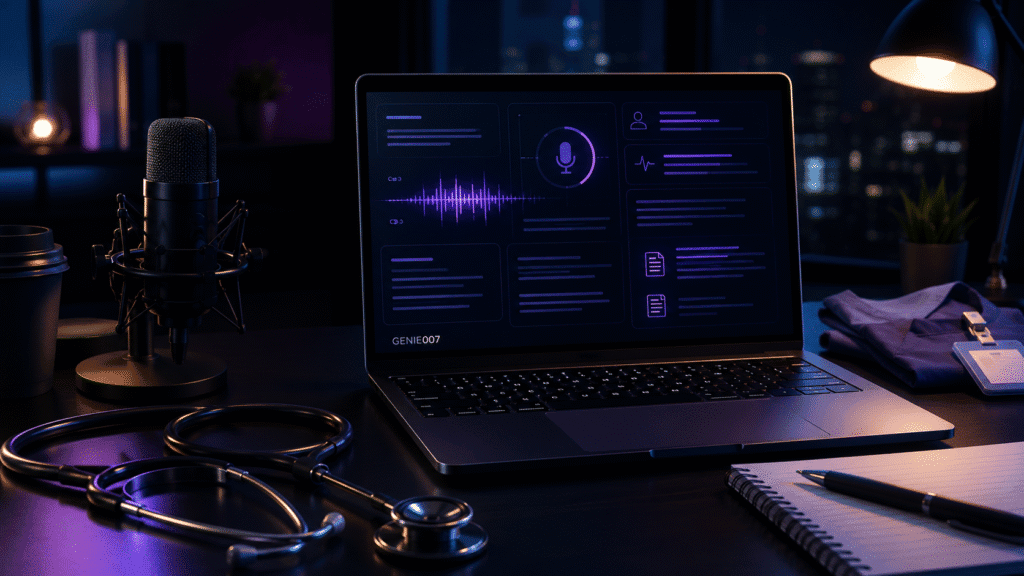 Dictation for nurses — Genie 007 AI voice assistant lets nurses document patient care hands-free