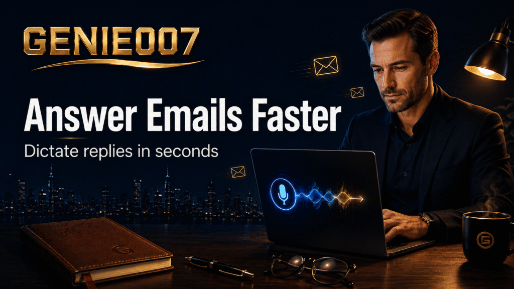 How to answer emails faster - GENIE007 voice dictation