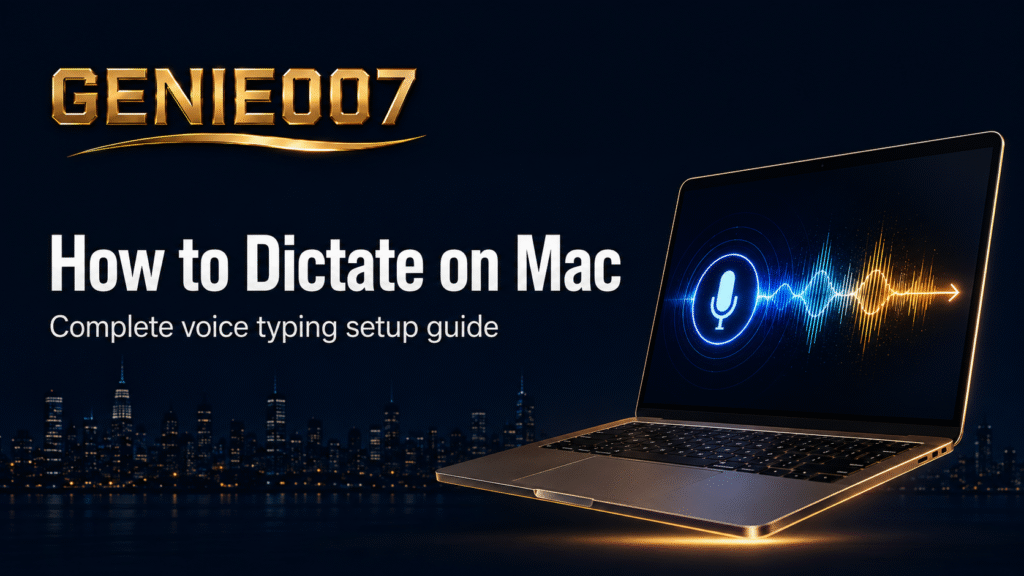 How to Dictate on Mac: The Complete 2026 Guide How to dictate on Mac - GENIE007 voice typing setup