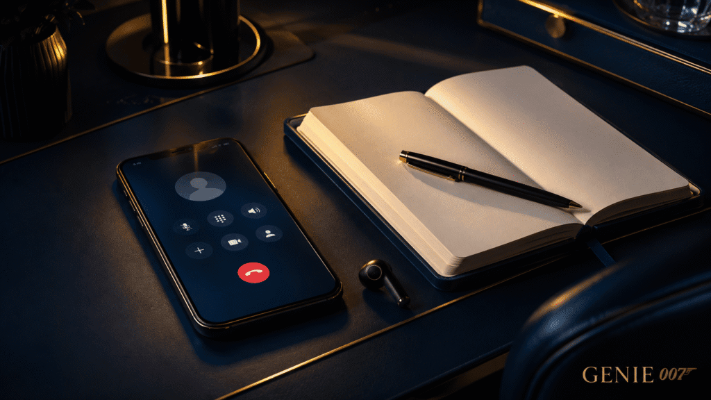 How to take notes during a call with Genie 007 voice typing hands-free