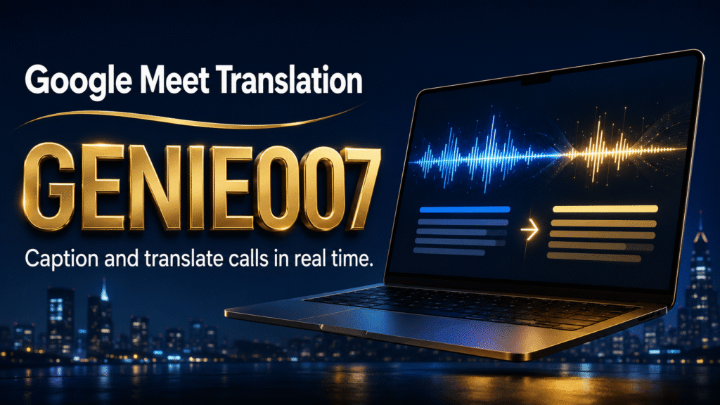 Live translation for Google Meet with Genie 007