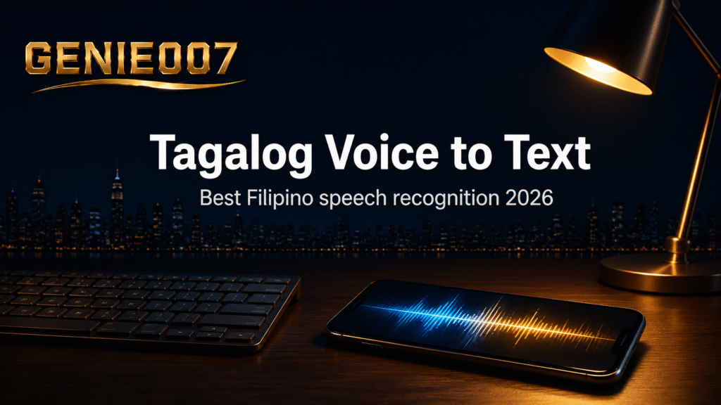 Tagalog voice to text - GENIE007 voice typing setup