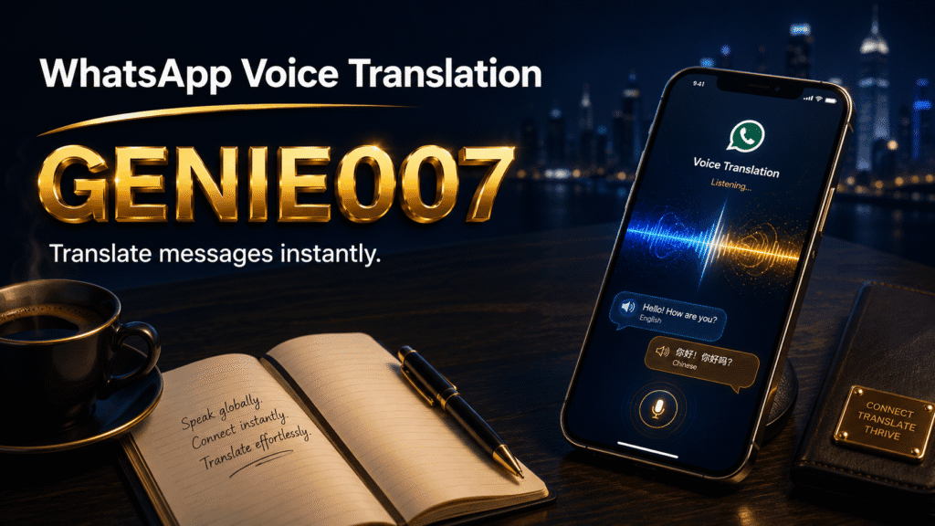 WhatsApp voice translation - GENIE007 voice typing setup