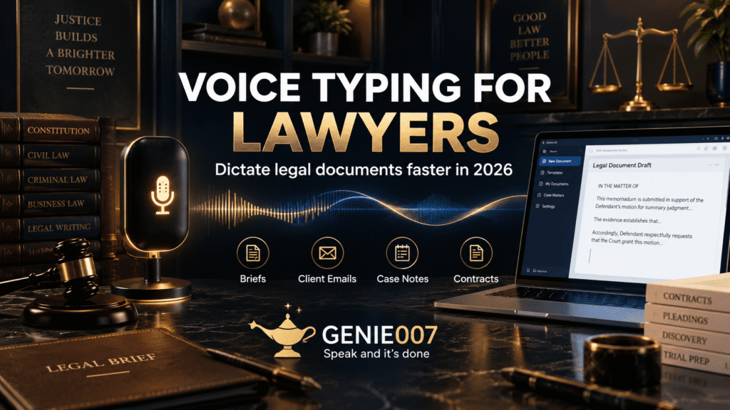 Voice Typing for Lawyers