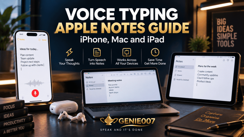 Voice Typing Apple Notes Guide: iPhone, Mac and iPad
