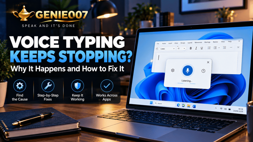 Voice Typing Keeps Stopping: Why It Happens and How to Fix It